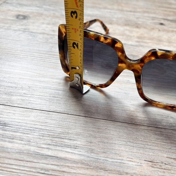 Patricia Nash Jackie Oversized Dunmore Tort Tortoise Sunglasses Square Frame
